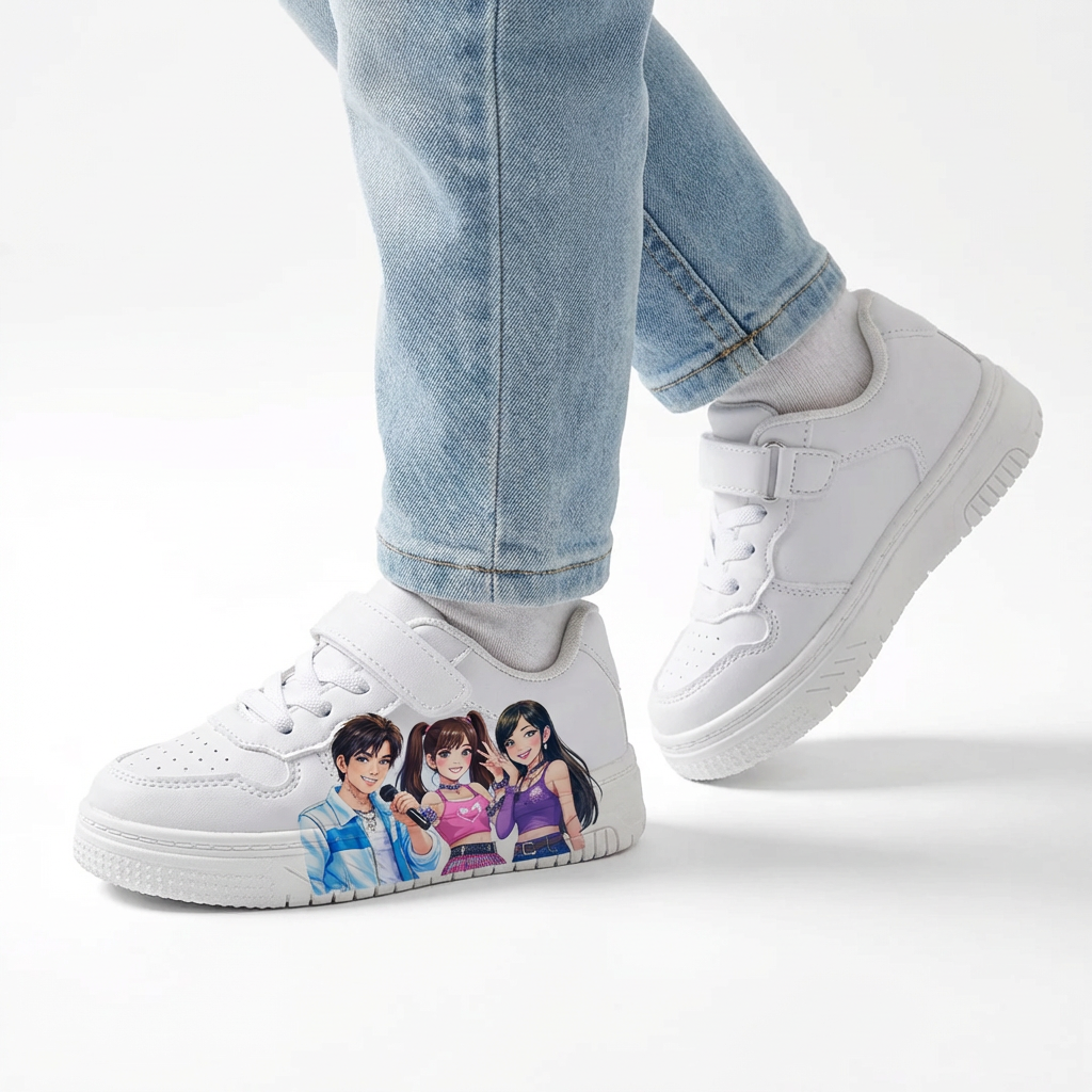 White Sneakers KPop Music Inspired Ages 2-12
