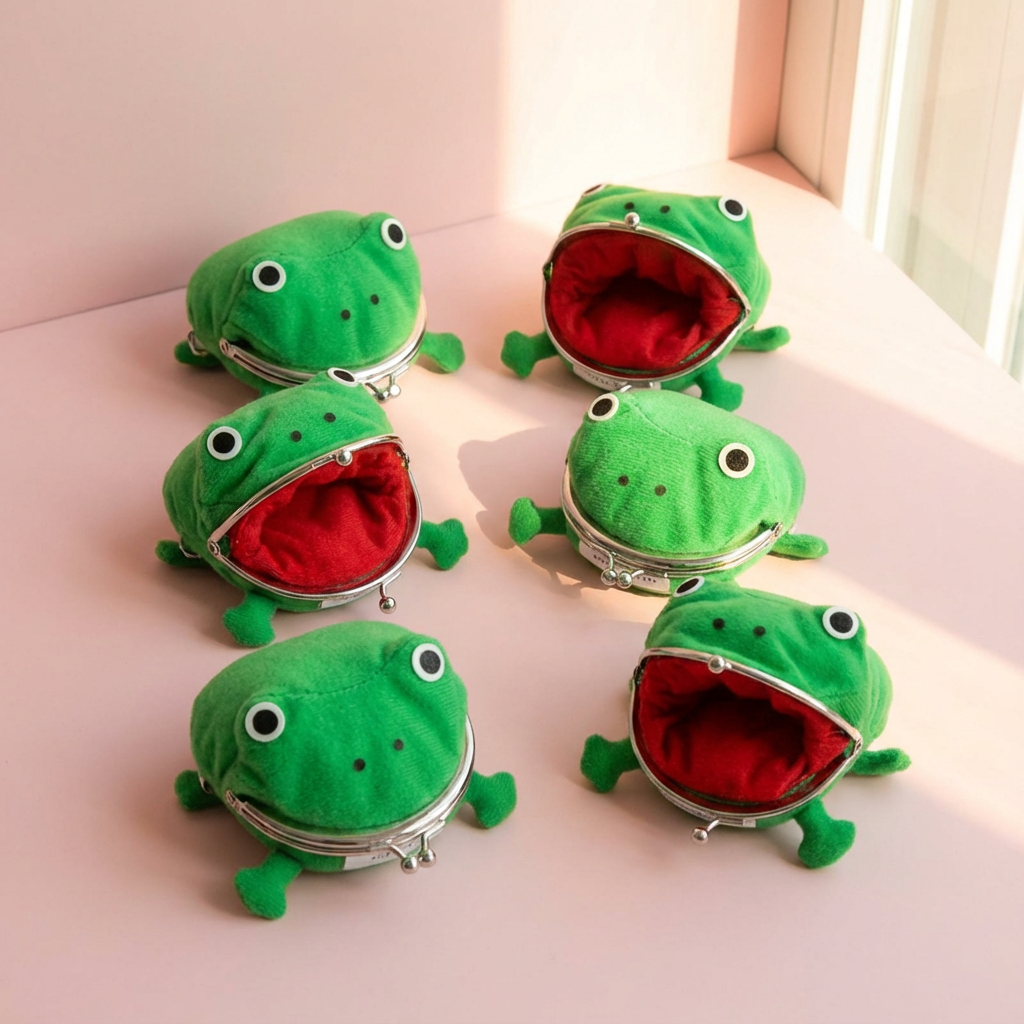 Anime Viral Plush Frog Coin Wallet