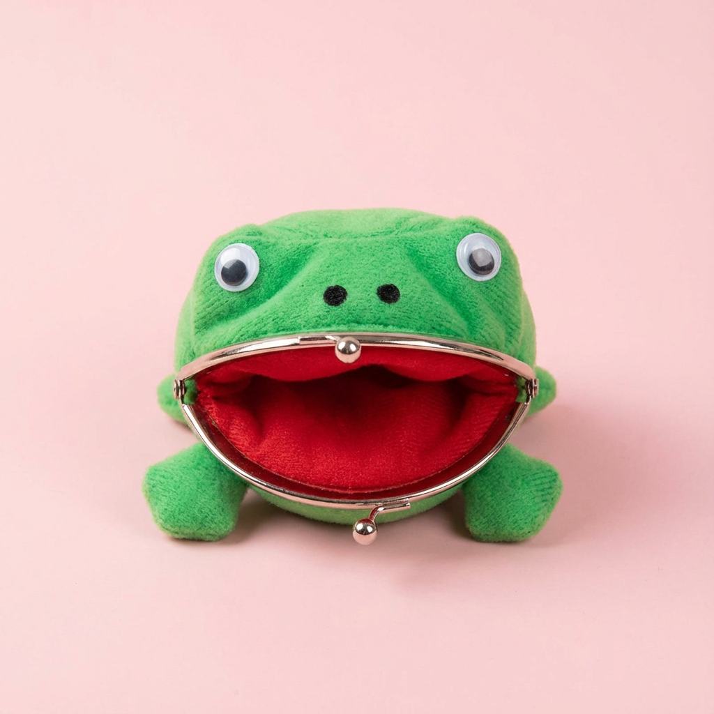 Anime Viral Plush Frog Coin Wallet