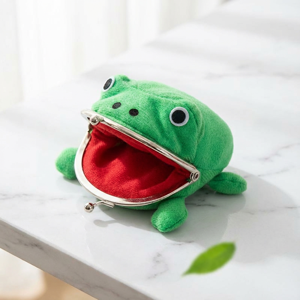 Anime Viral Plush Frog Coin Wallet