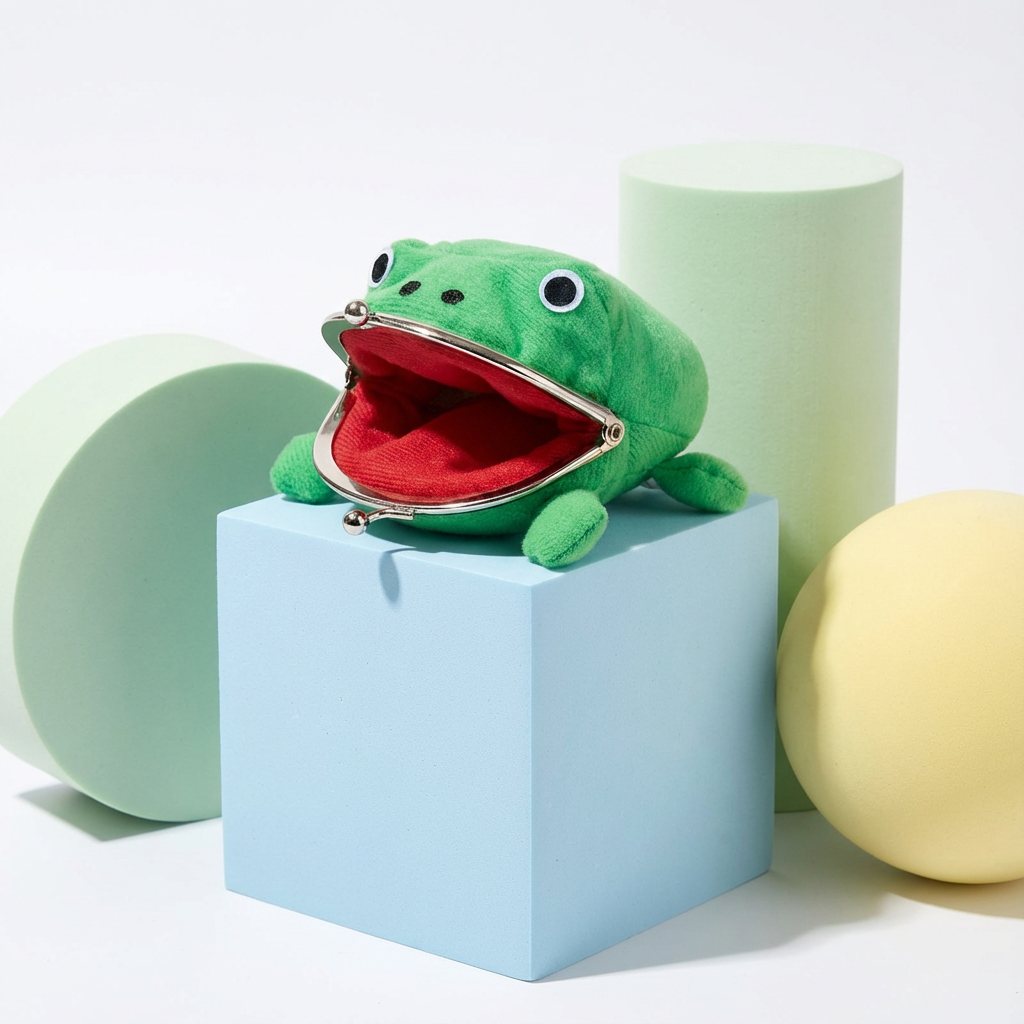 Anime Viral Plush Frog Coin Wallet