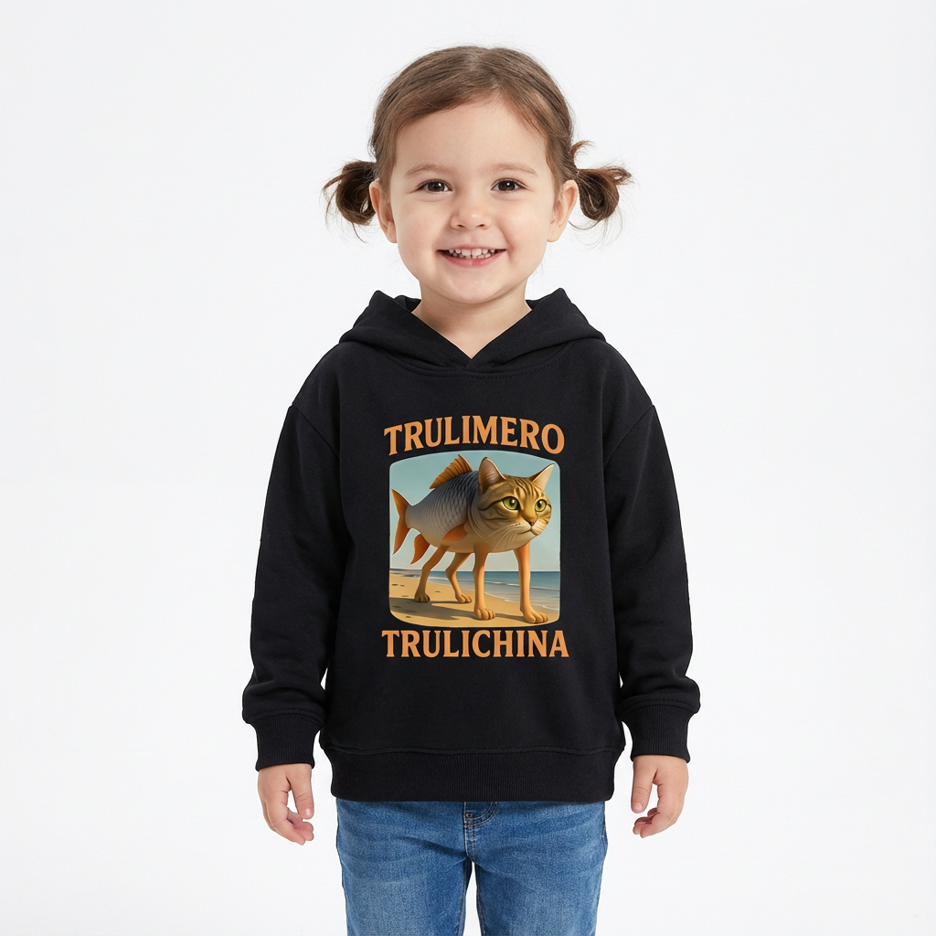 Sweatshirt Meme Viral Italian Brainrot Tendência Idades 3–14