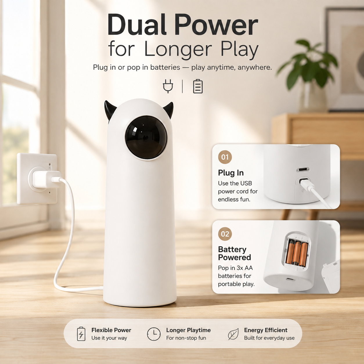 Interactive LED Laser Cat Toy – Handheld Pet Teaser