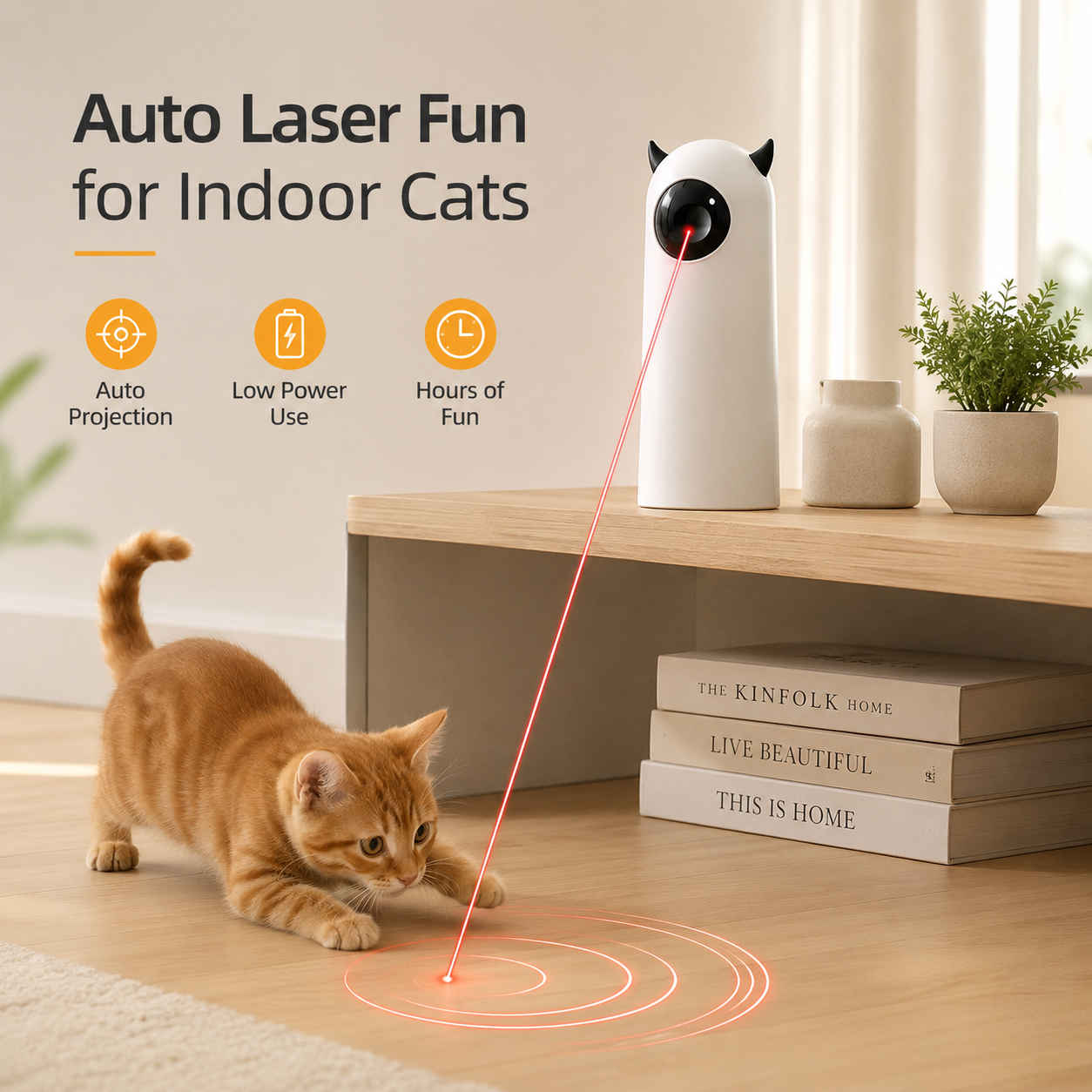 Interactive LED Laser Cat Toy – Handheld Pet Teaser