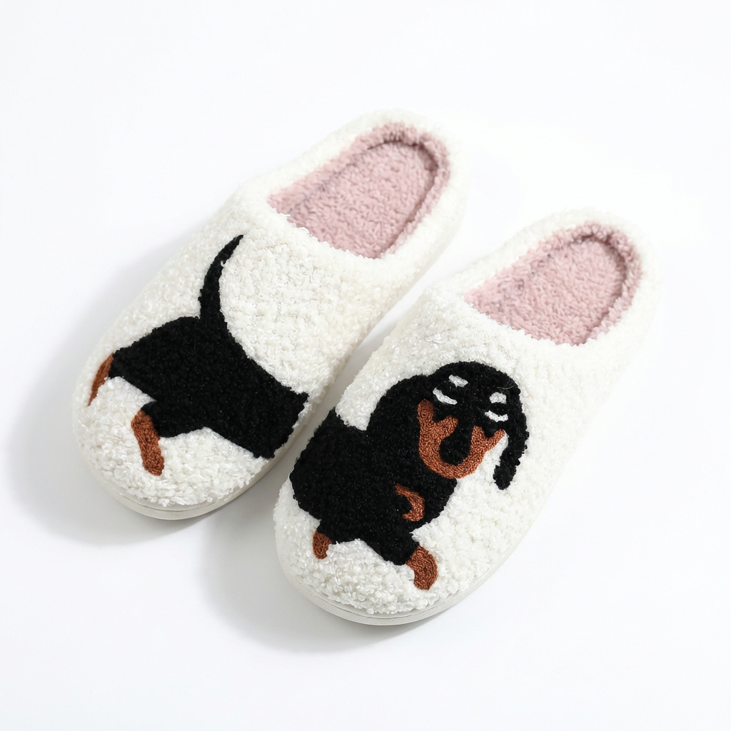 Dachshund Dog Slippers Soft Plush