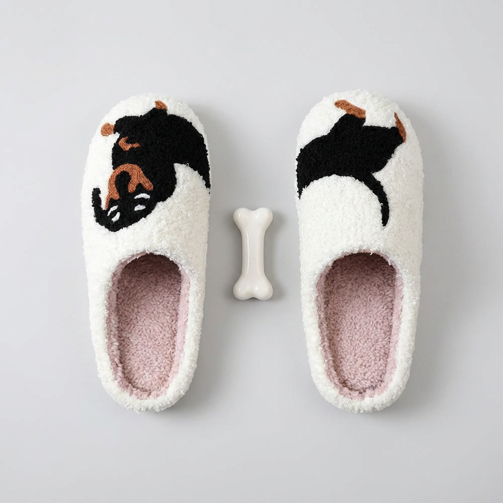 Dachshund Dog Slippers Soft Plush