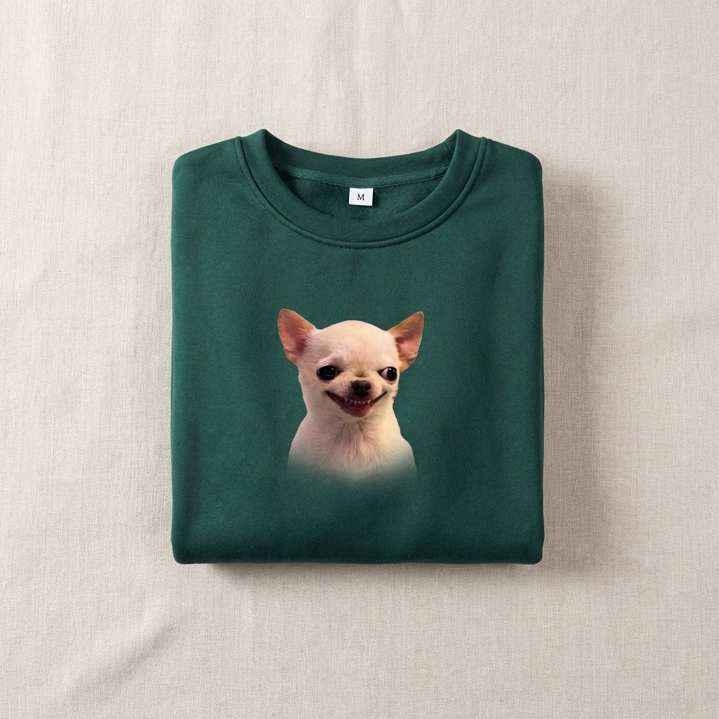 Chihuahua Meme King Sweatshirt for Adults