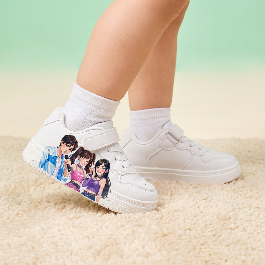 White Sneakers KPop Music Inspired Ages 2-12