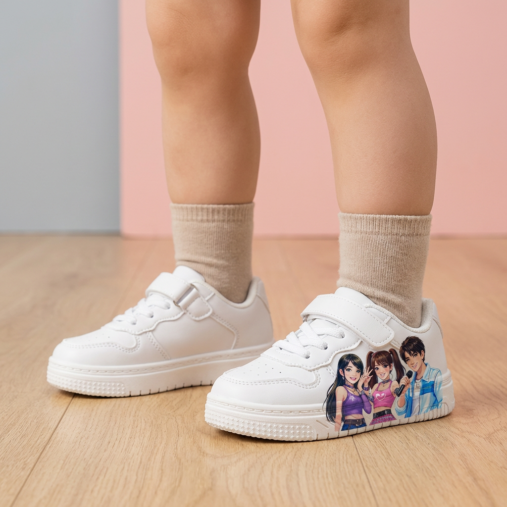 White Sneakers KPop Music Inspired Ages 2-12
