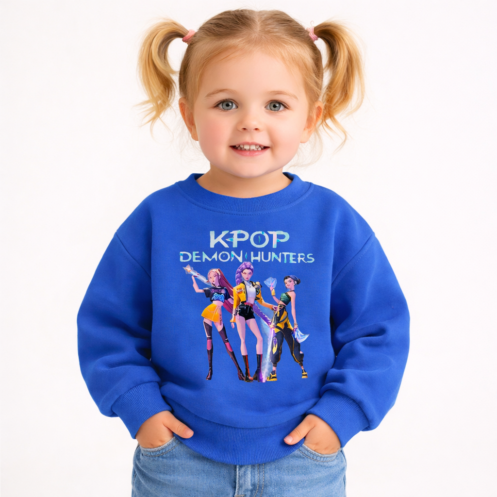 Sweatshirt KPop in Various Colors for Kids from 18 M to 7 Years