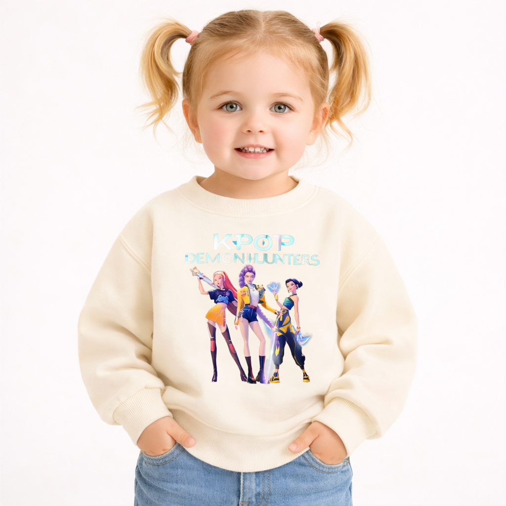 Sweatshirt KPop in Various Colors for Kids from 18 M to 7 Years
