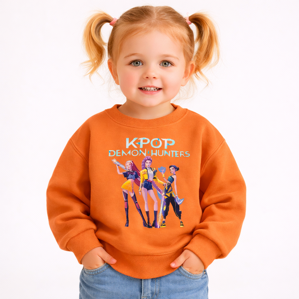 Sweatshirt KPop in Various Colors for Kids from 18 M to 7 Years