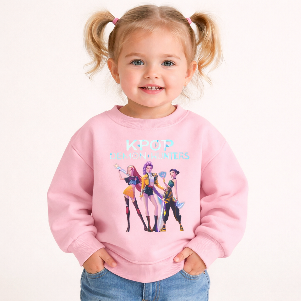 Sweatshirt KPop in Various Colors for Kids from 18 M to 7 Years