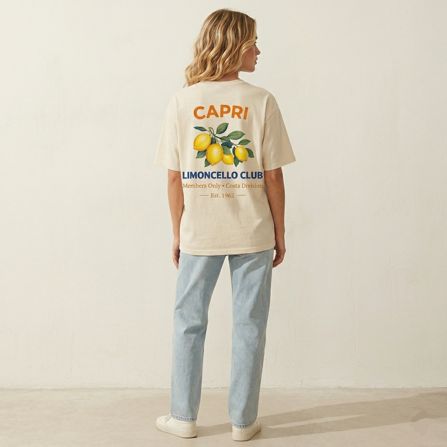 Capri Member Club - Vintage Washed T-Shirt – High Weight 100% Cotton Streetwear