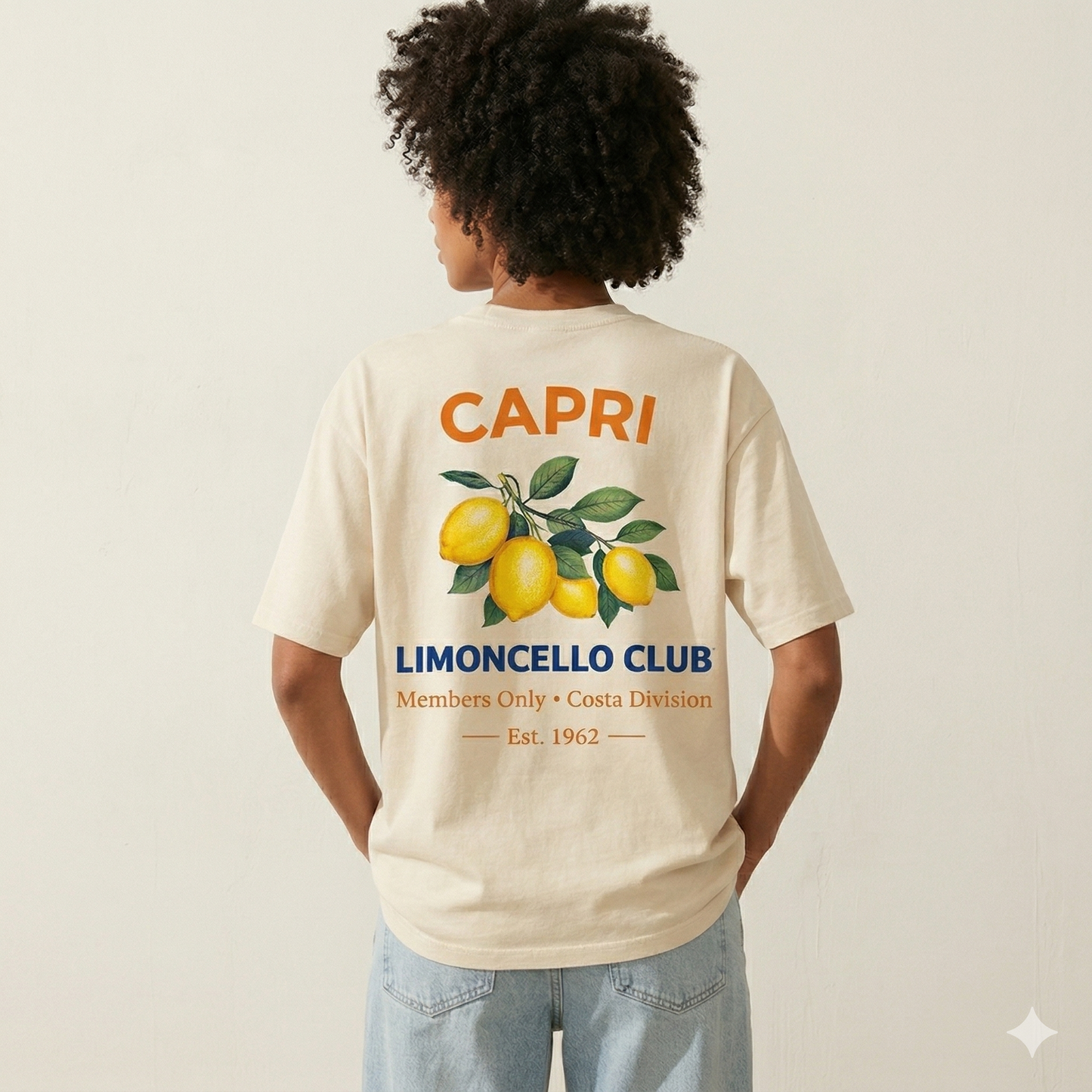 Capri Member Club - Vintage Washed T-Shirt – High Weight 100% Cotton Streetwear