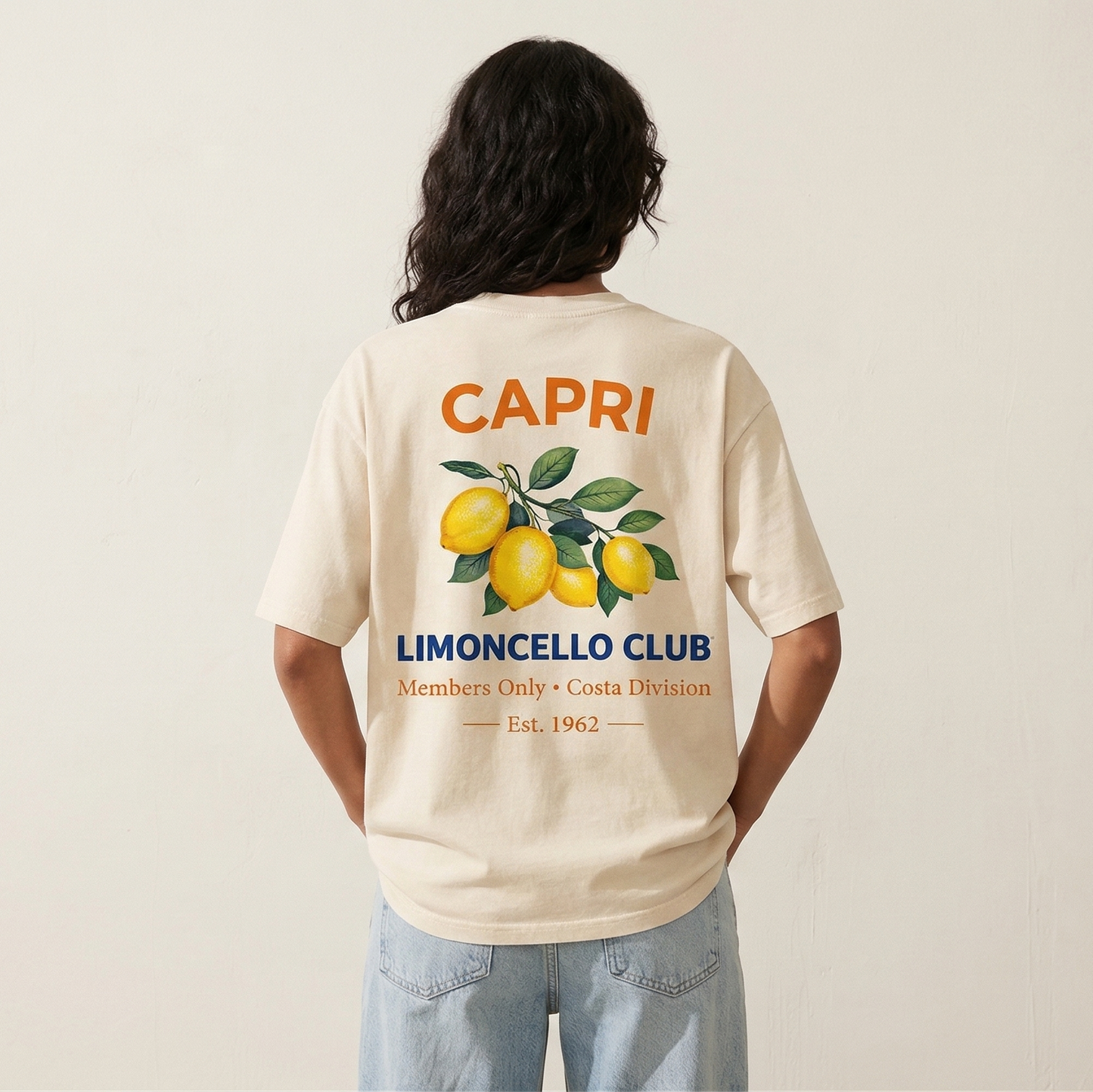 Capri Member Club - Vintage Washed T-Shirt – High Weight 100% Cotton Streetwear