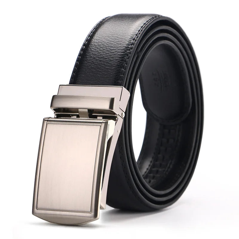 Men’s Leather Ratchet Belt – Black & Brown