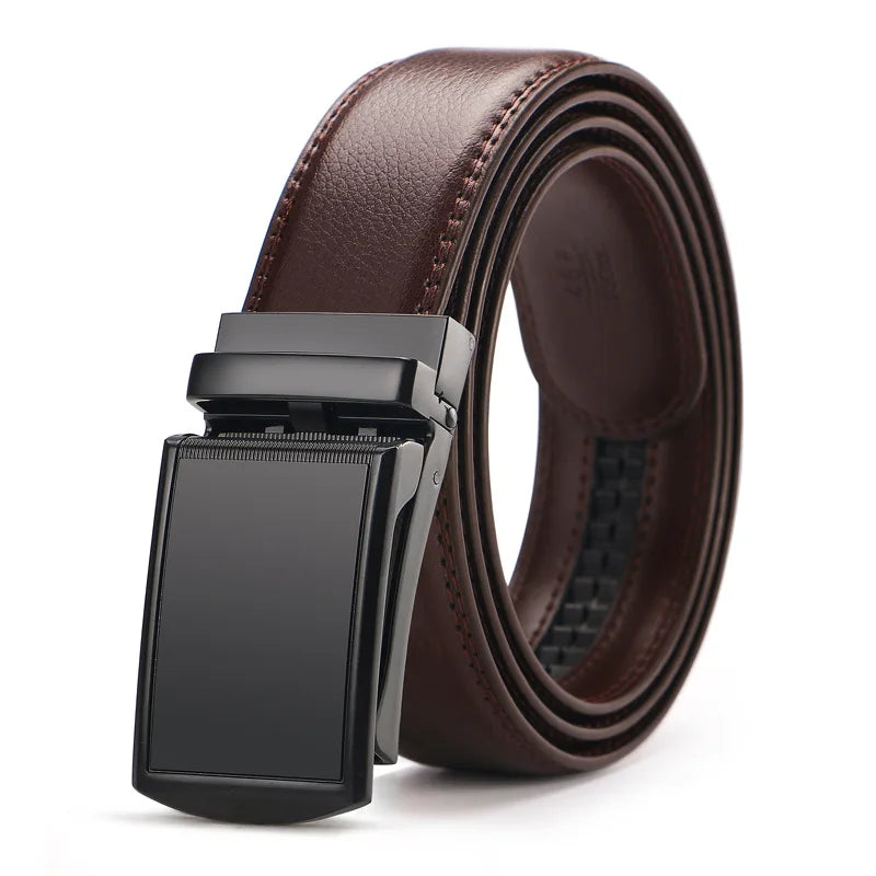 Men’s Leather Ratchet Belt – Black & Brown