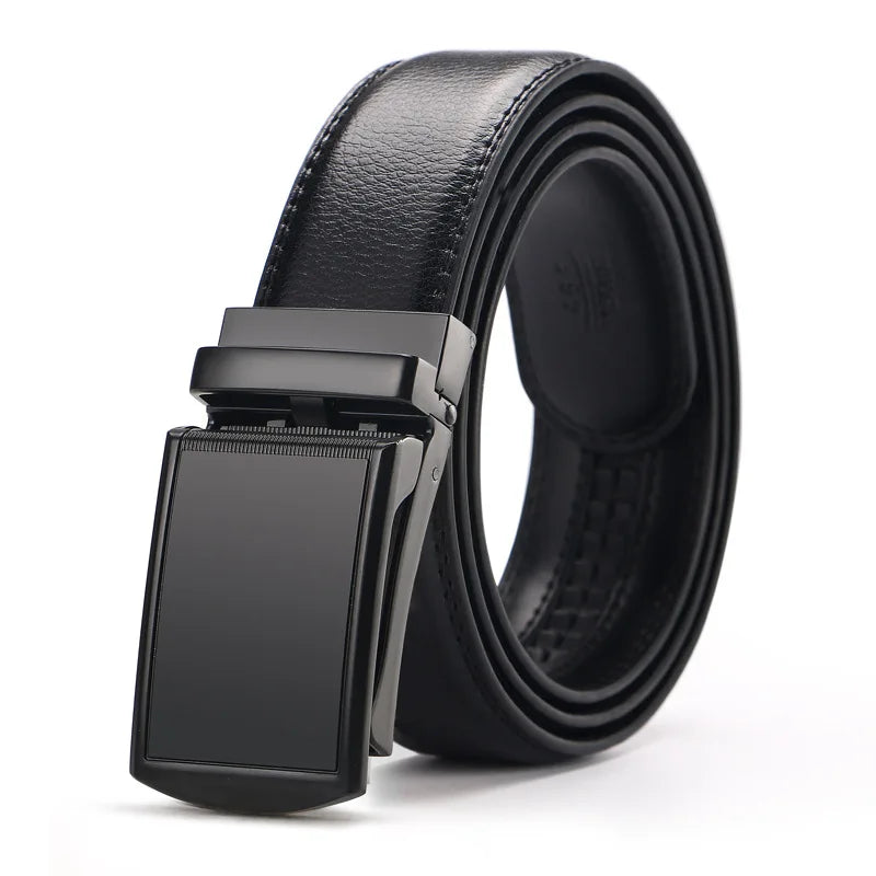Men’s Leather Ratchet Belt – Black & Brown