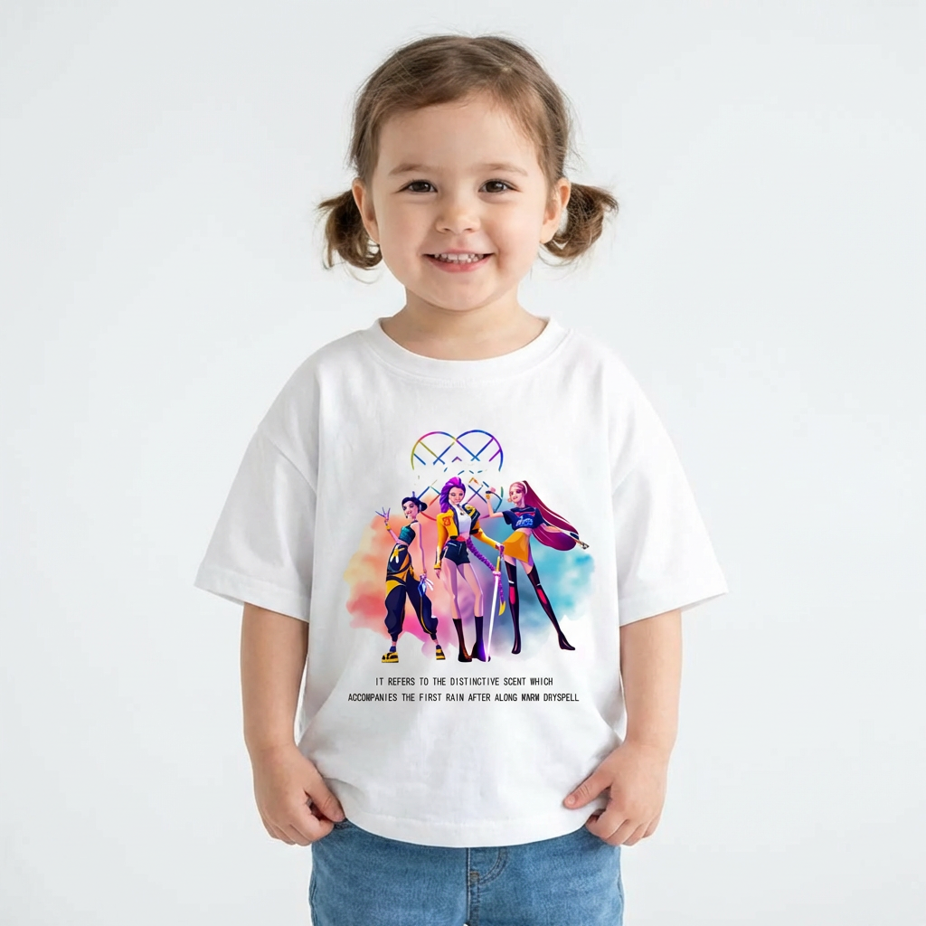 Trendy KPop T-shirt til børn (1-7 år)