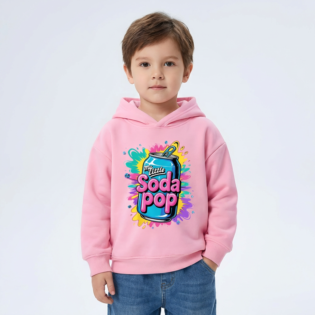 Moletom Little Soda Pop KPop para crianças de 3 a 14 anos