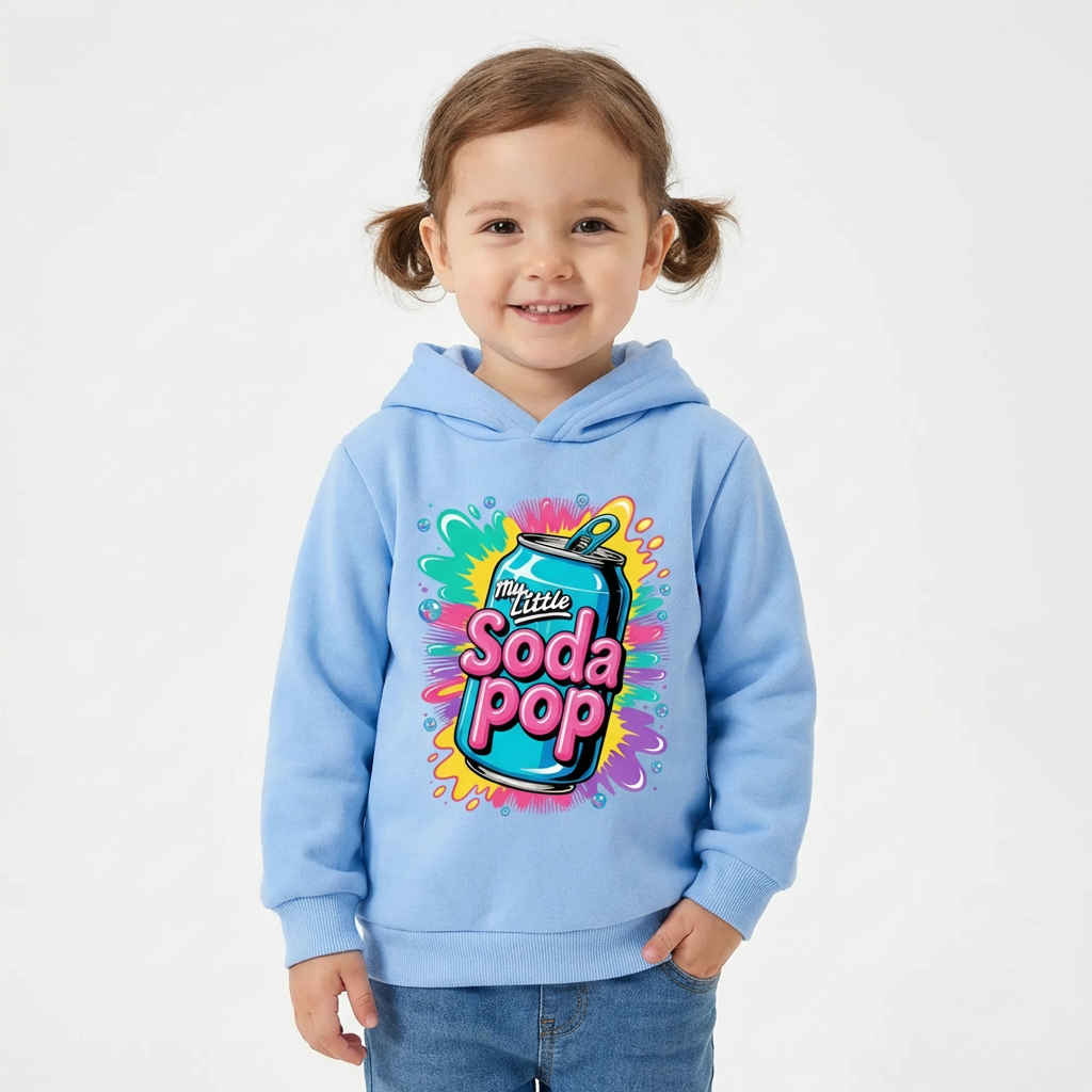 Moletom Little Soda Pop KPop para crianças de 3 a 14 anos