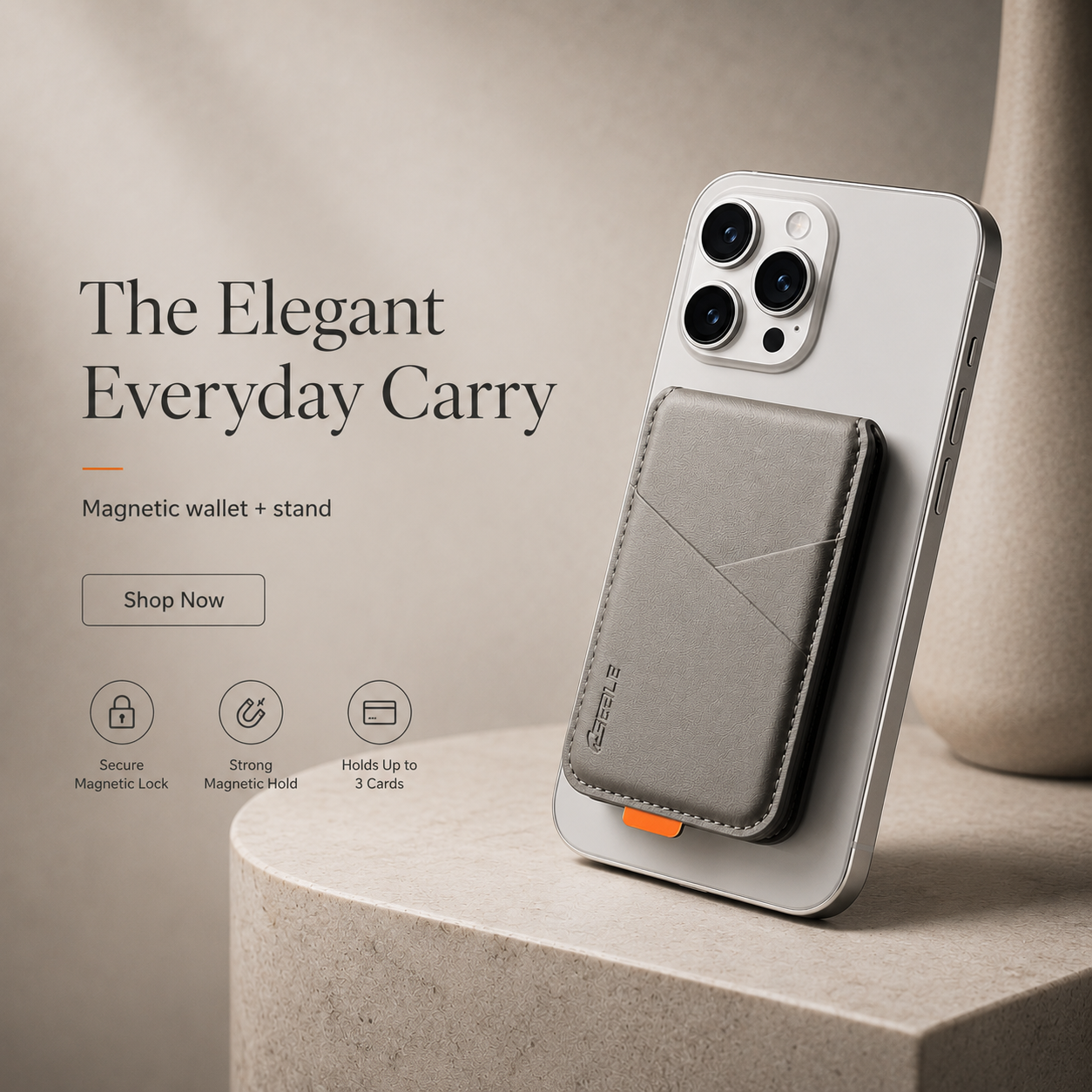 Magnetic Phone Card Holder – RFID Wallet
