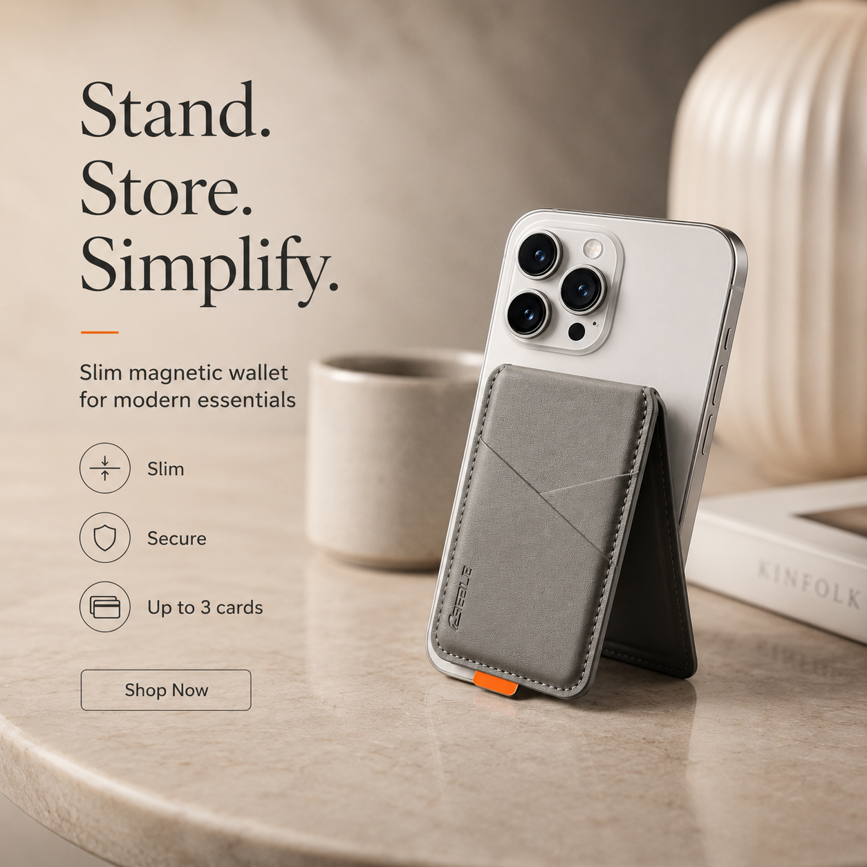 Magnetic Phone Card Holder – RFID Wallet