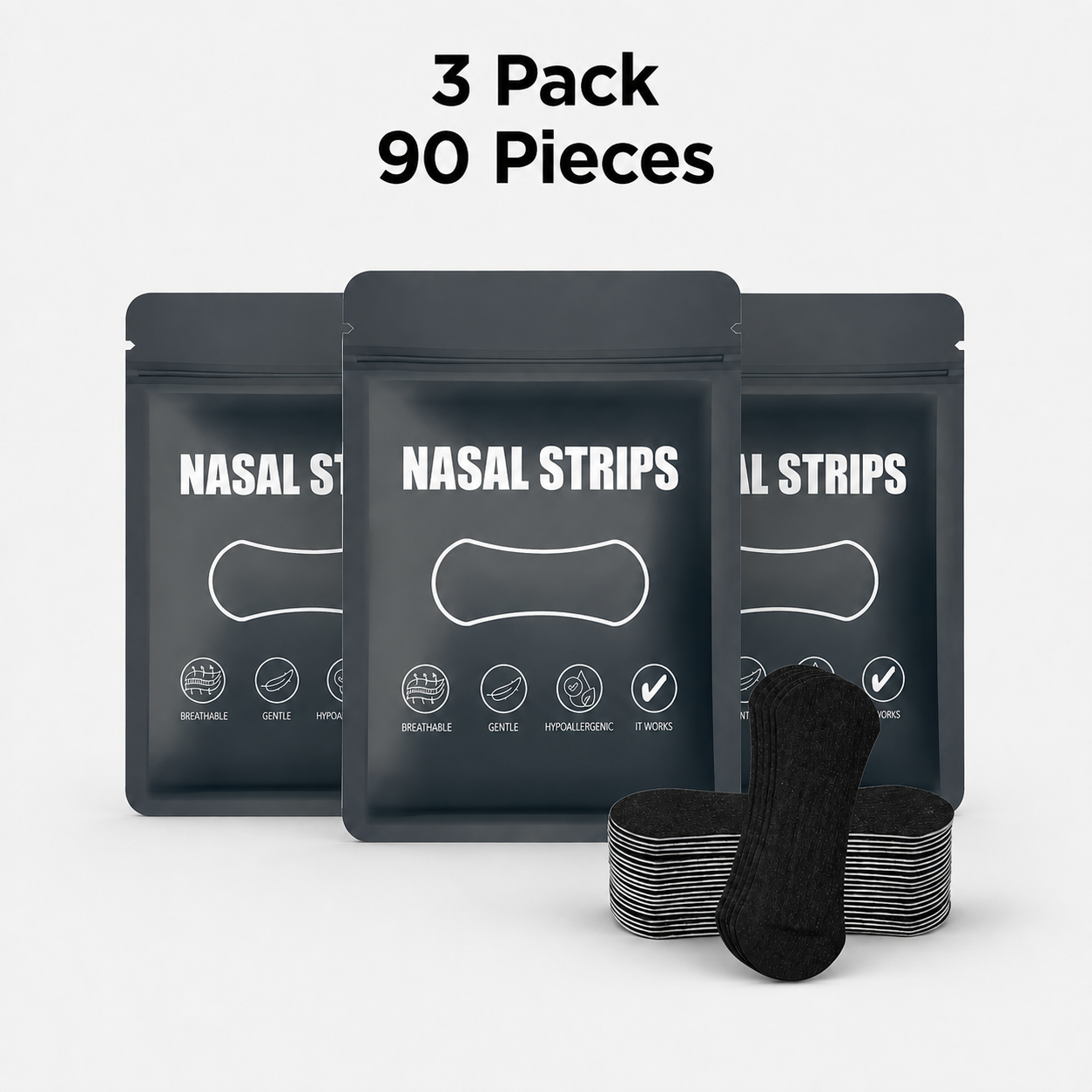 Anti-Snoring Nasal Strips – 30–150 Pieces