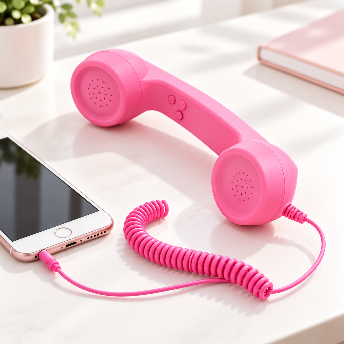 Retro Phone Handset – 3.5mm Wired Headset