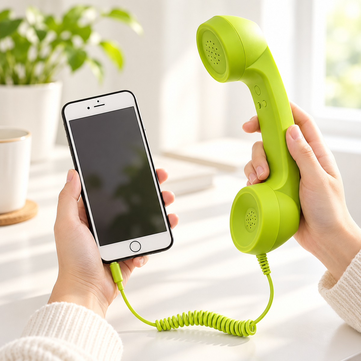 Retro Phone Handset – 3.5mm Wired Headset