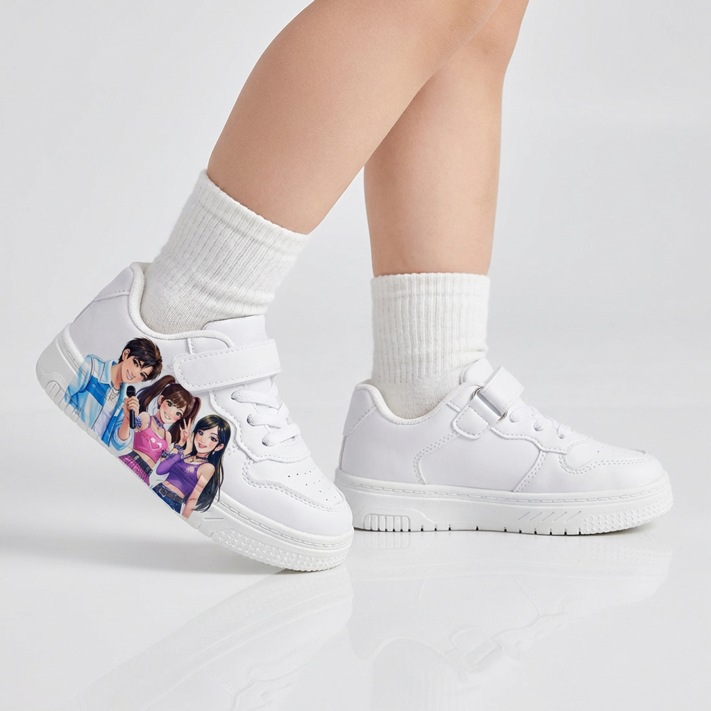 White Sneakers KPop Music Inspired Ages 2-12