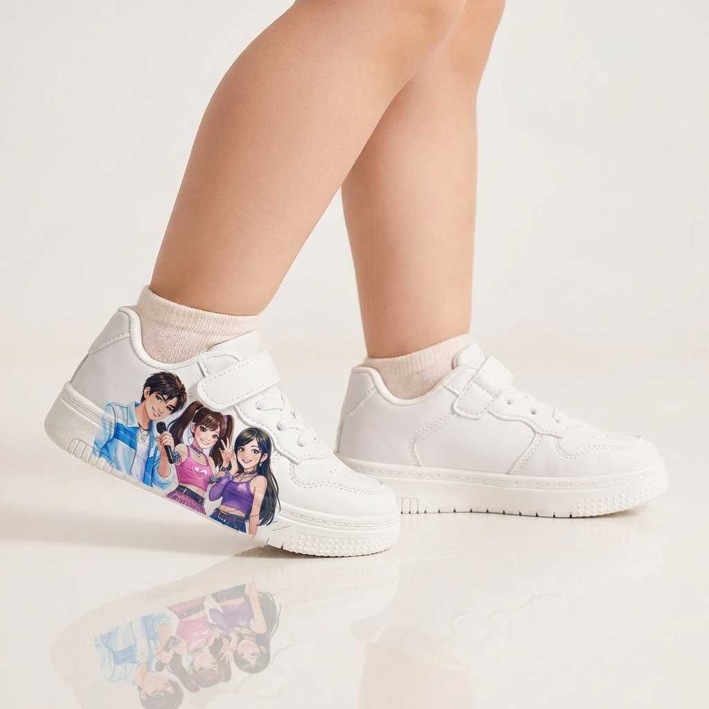 White Sneakers KPop Music Inspired Ages 2-12