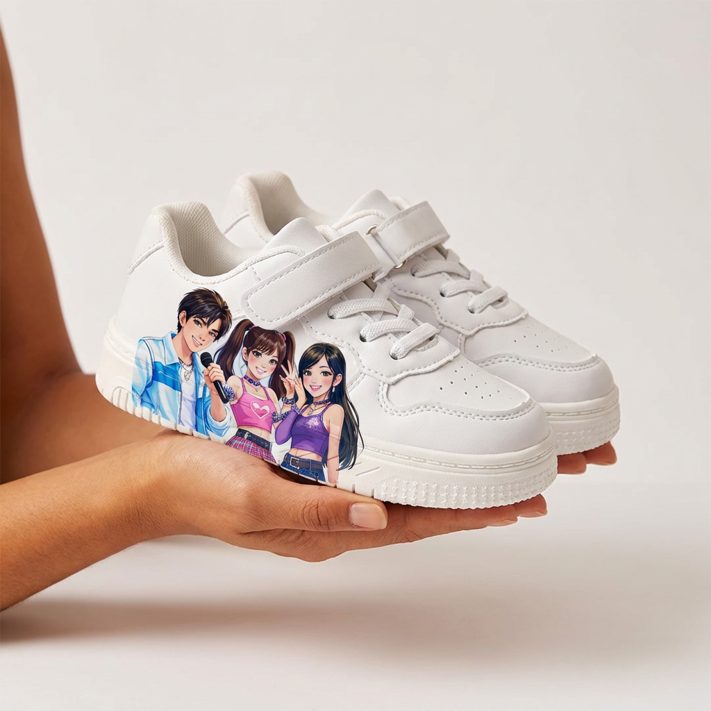 White Sneakers KPop Music Inspired Ages 2-12
