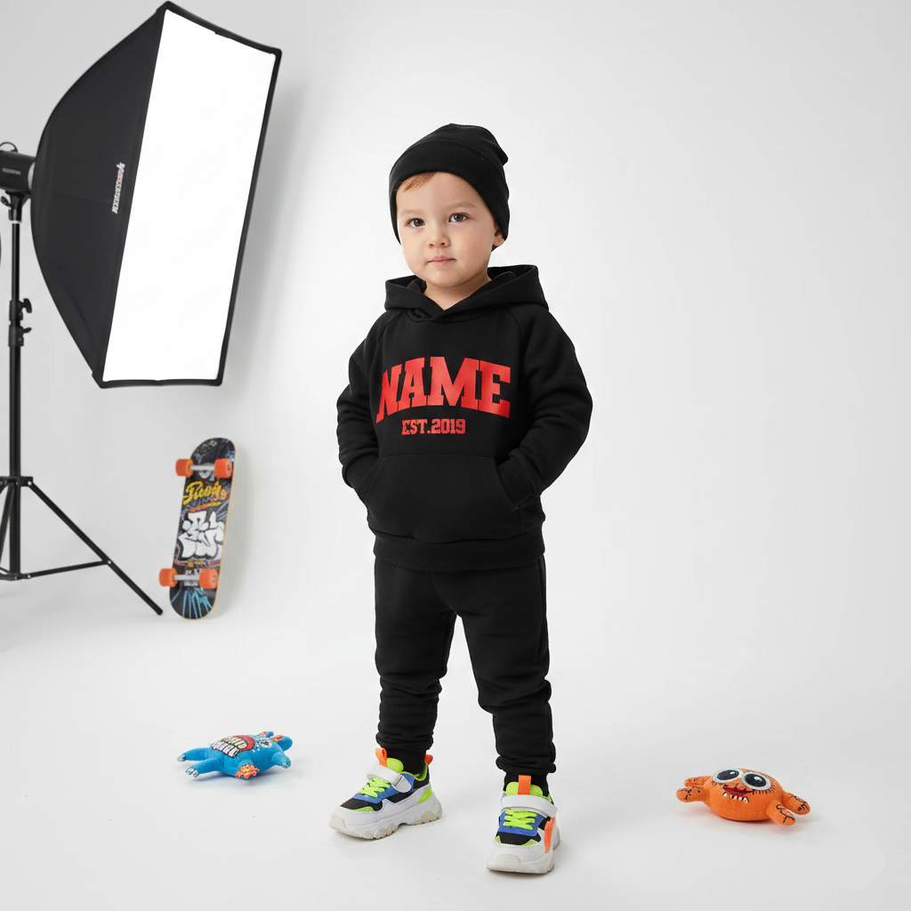 Premium Custom Hoodie Name and Year for Kids (Ages 2-12)