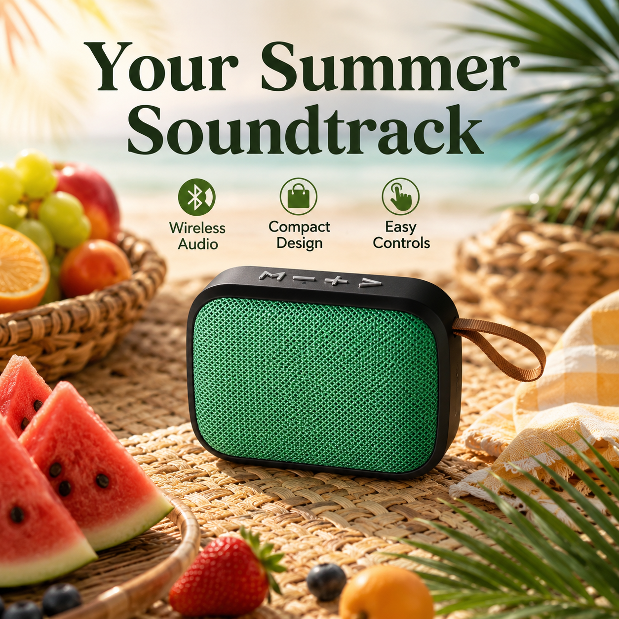 Mini přenosný Bluetooth reproduktor – venkovní bezdrátový stereo zvuk