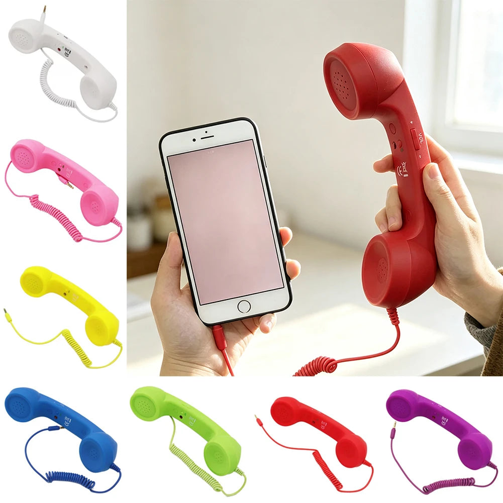 Retro Phone Handset – 3.5mm Wired Headset