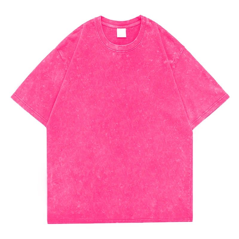 Vintage Washed T-Shirt – High Weight 100% Cotton Streetwear