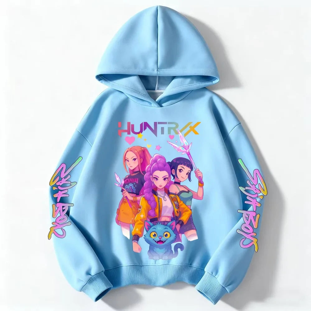 Sweatshirt in Various Colors KPop Collection for Ages 3 to 14