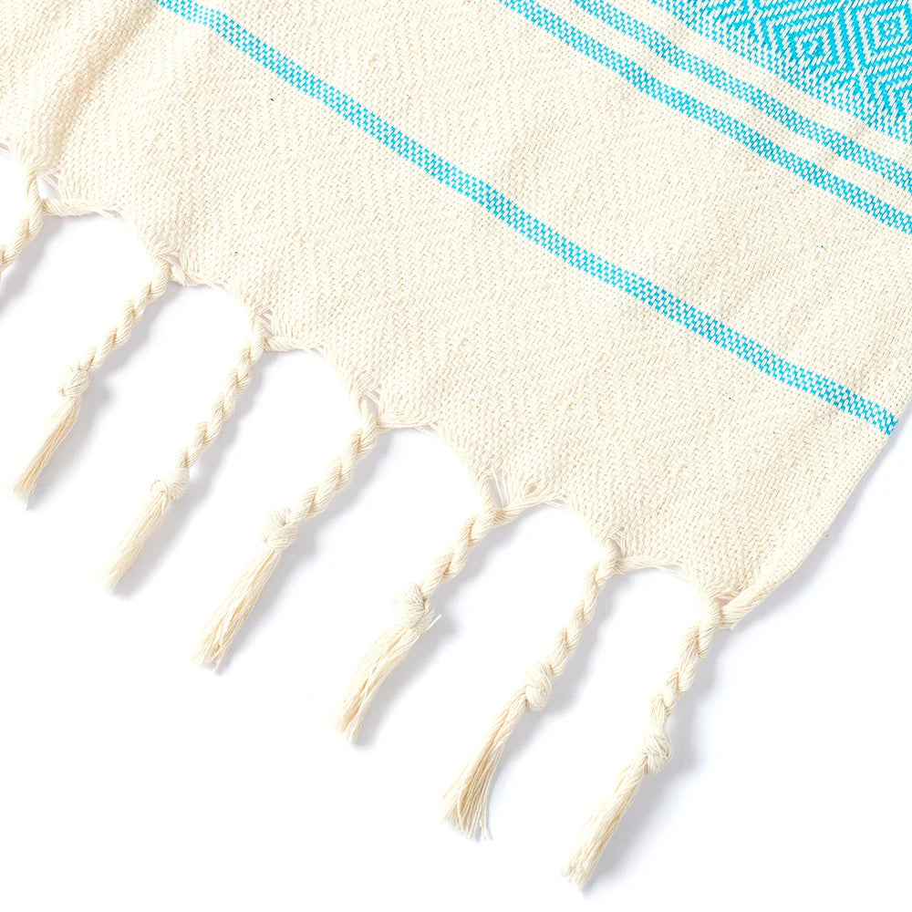 Oversized Turkish Cotton Hammam Towel – 100 × 180 cm (39.4 × 70.9 in)
