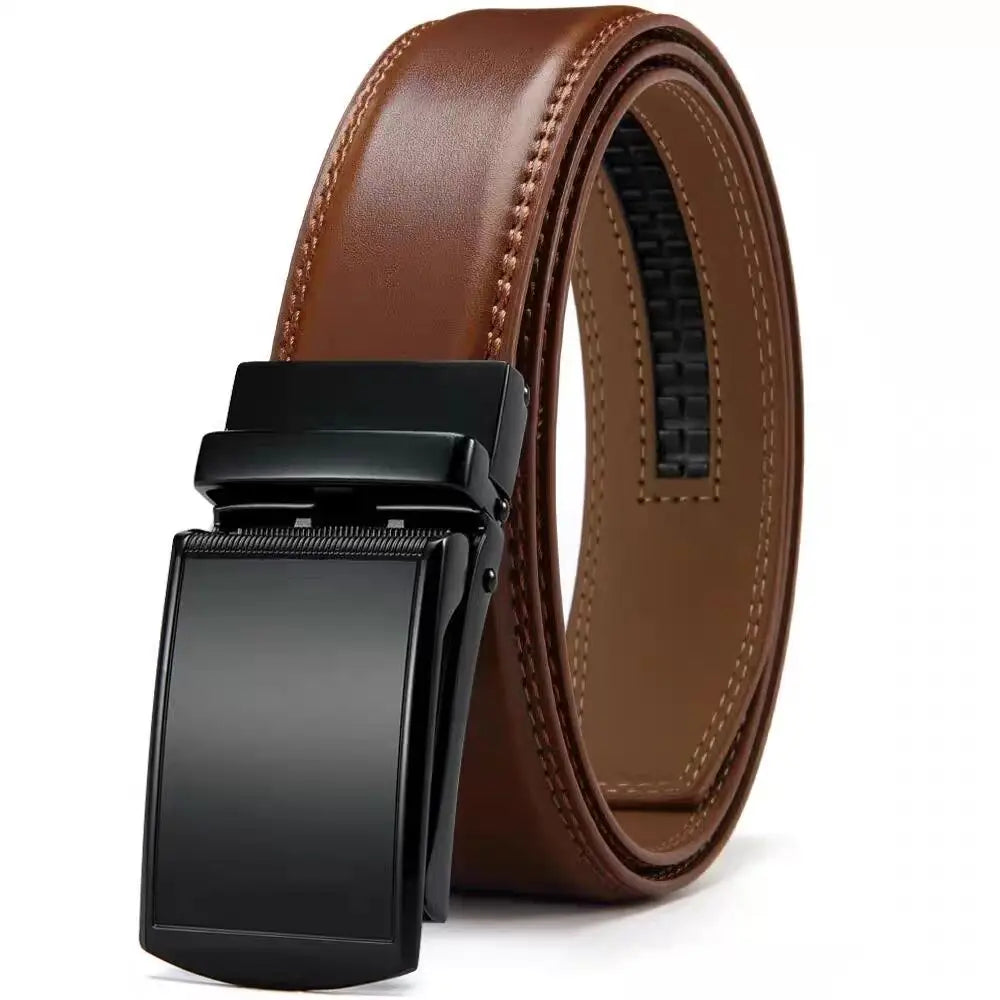 Men’s Leather Ratchet Belt – Black & Brown