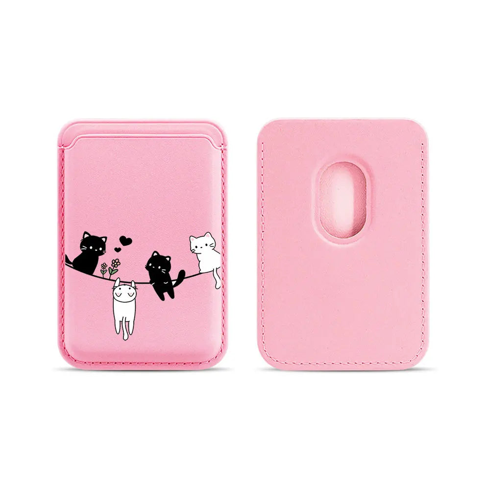 Cat Lanyard MagSafe Wallet Phone Case