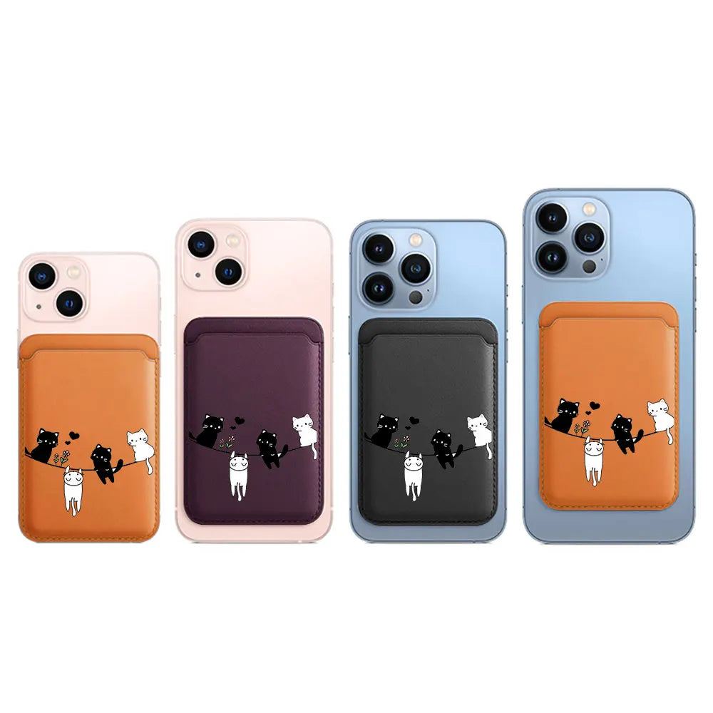 Cat Lanyard MagSafe Wallet Phone Case