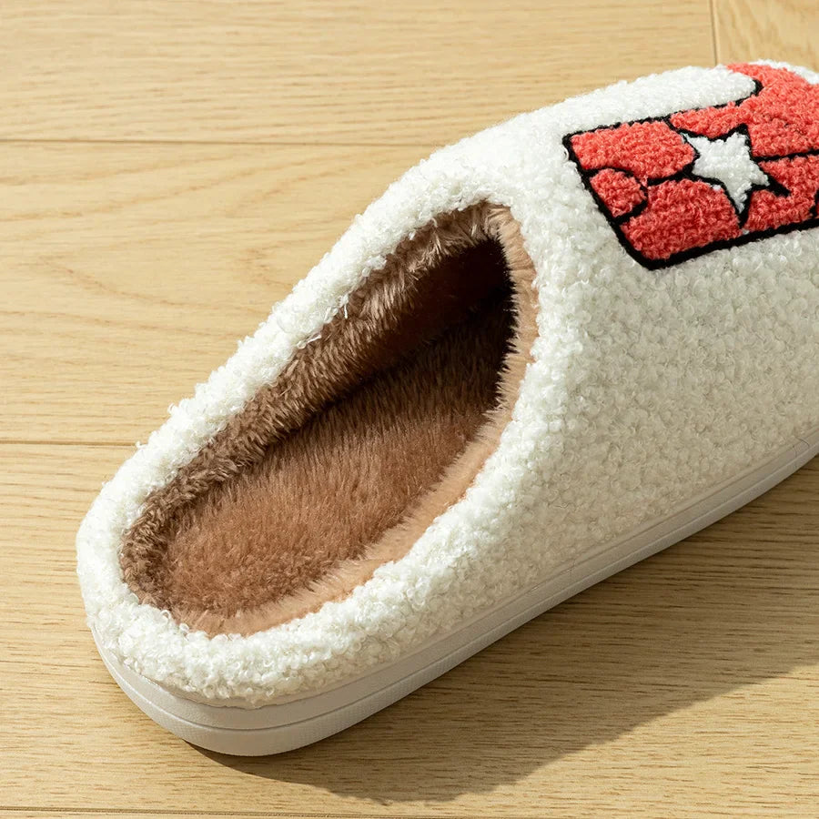 Pantuflas de vaquera de felpa suave