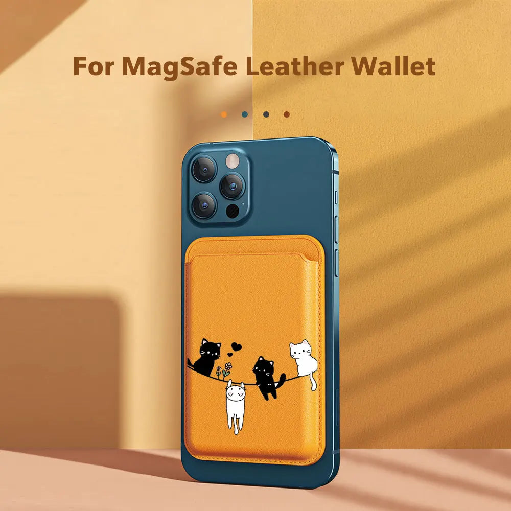 Cat Lanyard MagSafe Wallet Phone Case
