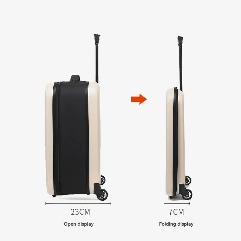 Foldable Rolling Suitcase – Collapsible Luggage