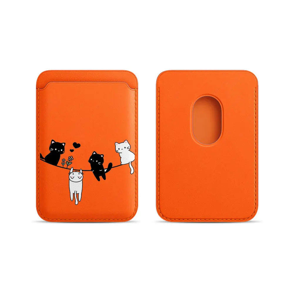 Cat Lanyard MagSafe Wallet Phone Case