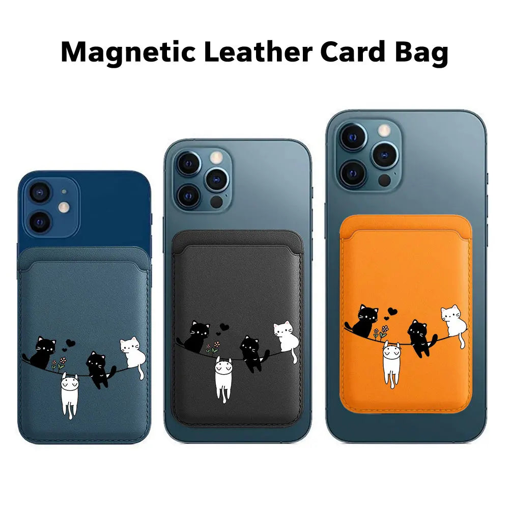 Cat Lanyard MagSafe Wallet Phone Case