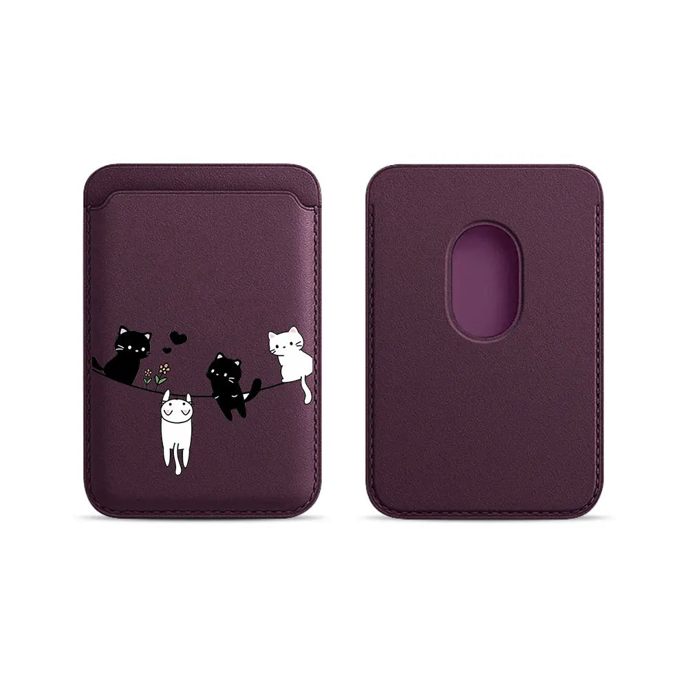 Cat Lanyard MagSafe Wallet Phone Case