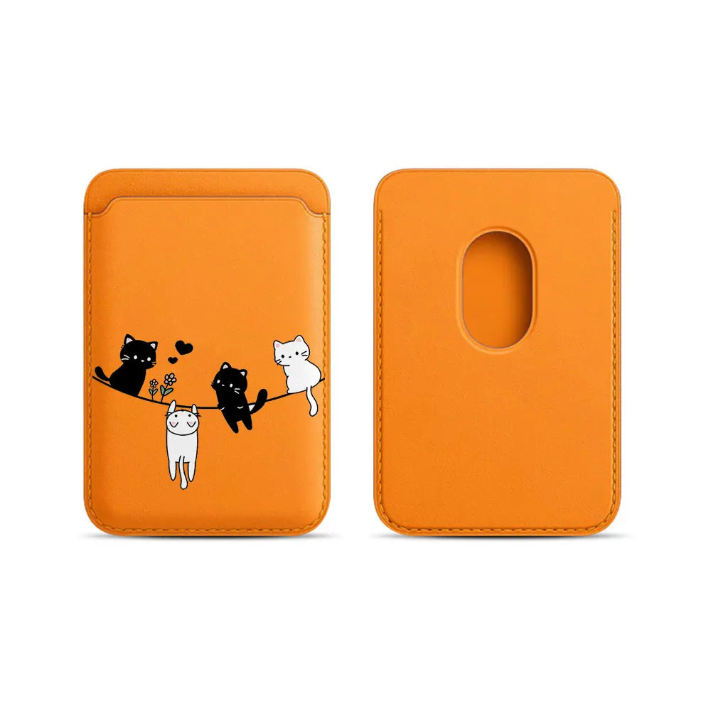 Cat Lanyard MagSafe Wallet Phone Case